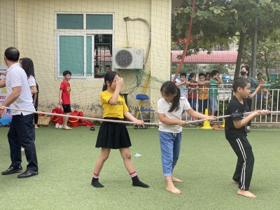 Trường TH Lê Trọng Tấn tổ chức ngày hội thiếu nhi vui khoẻ cho học sinh năm học 2021-2022