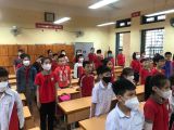 Giờ sinh hoạt dưới cờ đảm bảo giãn cách năm học 21-22